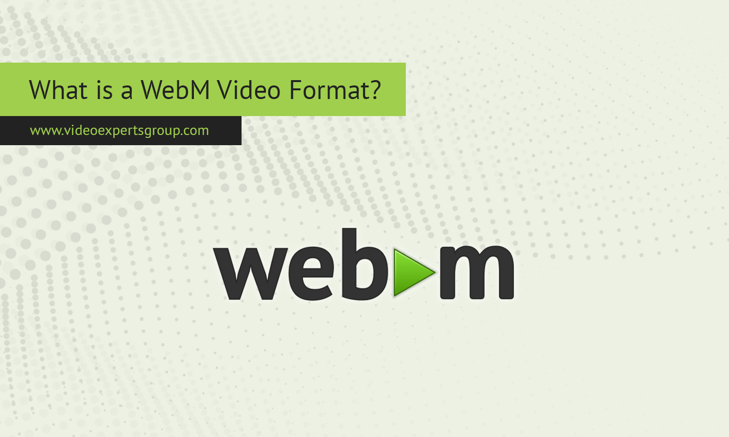 What is a WebM Video Format?