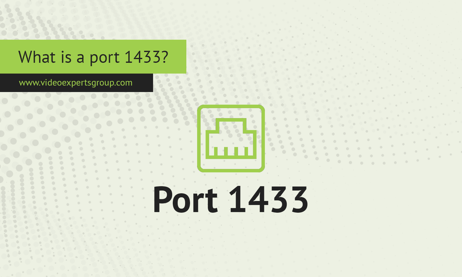 What is a port 1433?