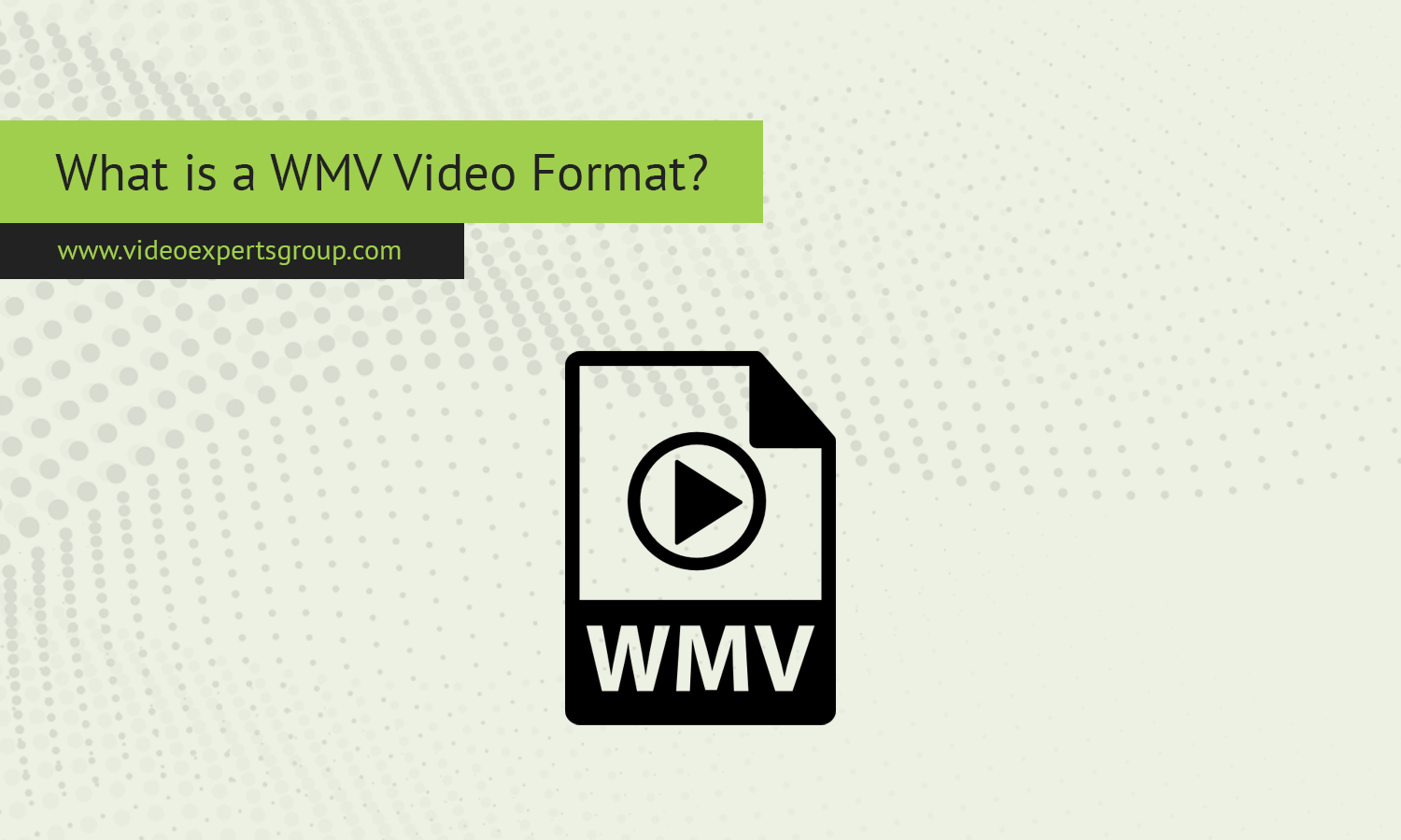 What is a WMV Video Format?