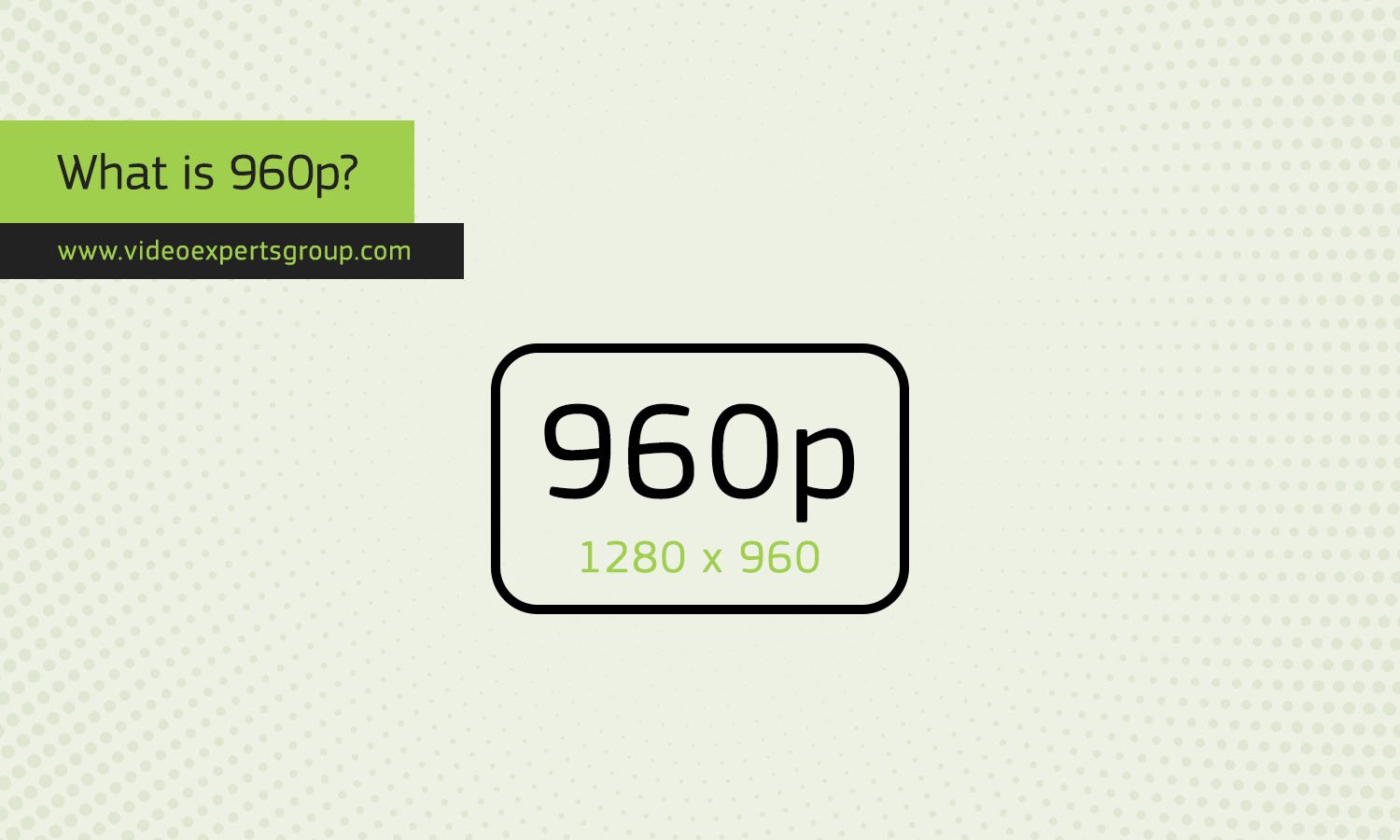 What is 960p Resolution?