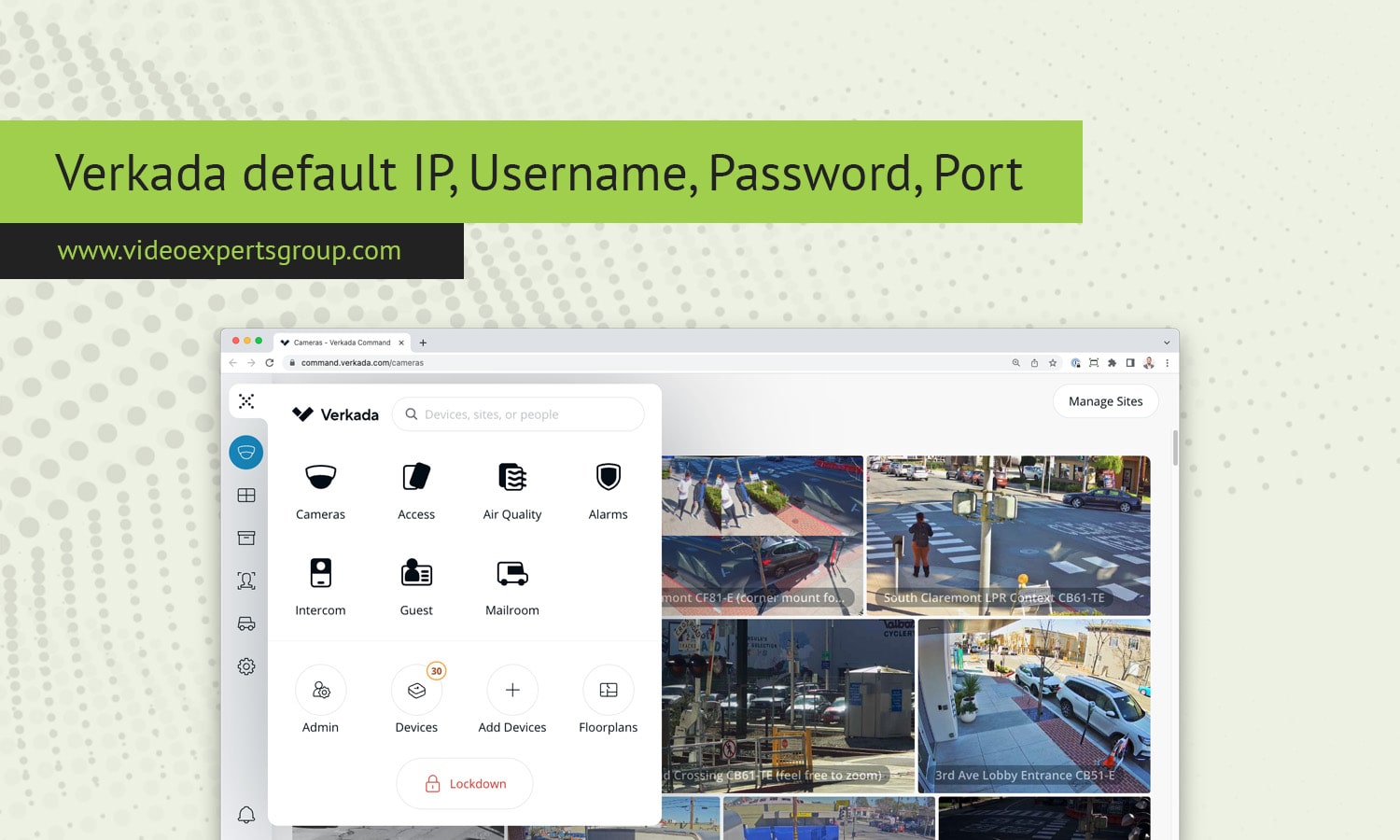 Verkada Login: Default IP, Username, Password, Port