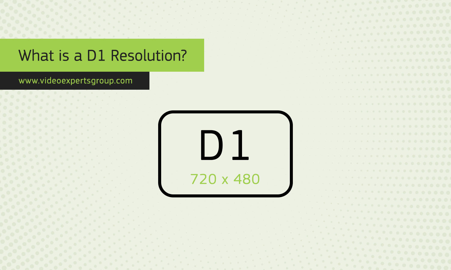 What is a D1 Resolution?