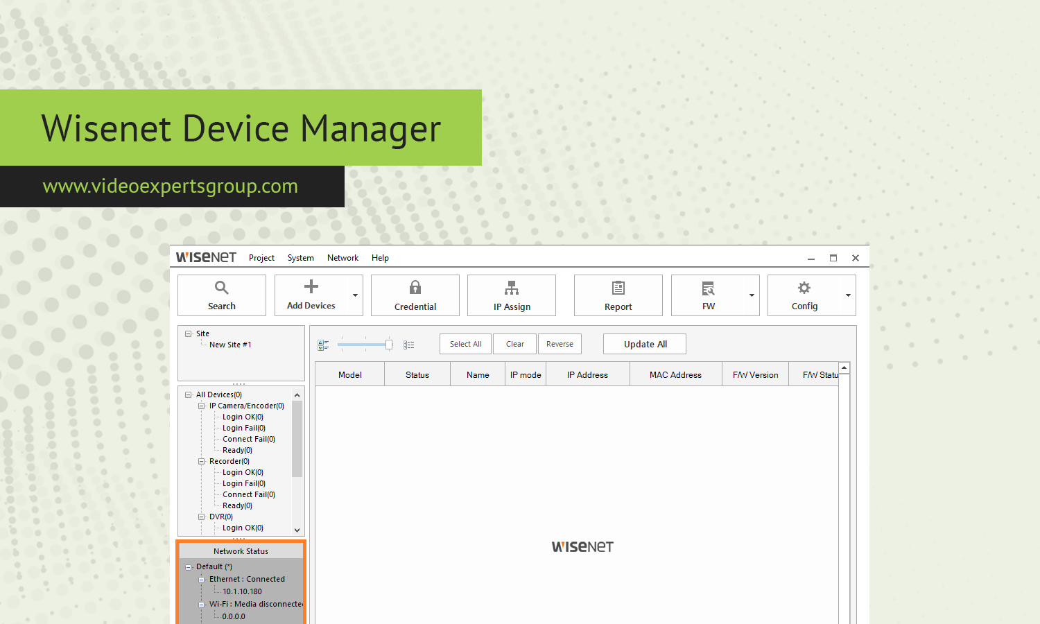 Wisenet Device Manager: Download for Windows, Mac, Linux