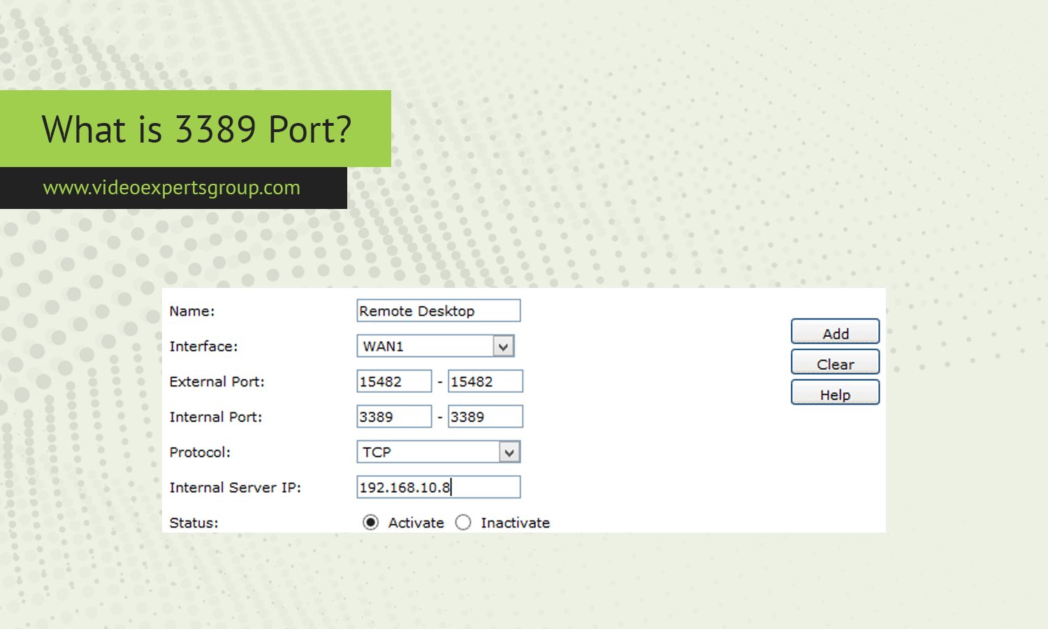 What is 3389 Port?