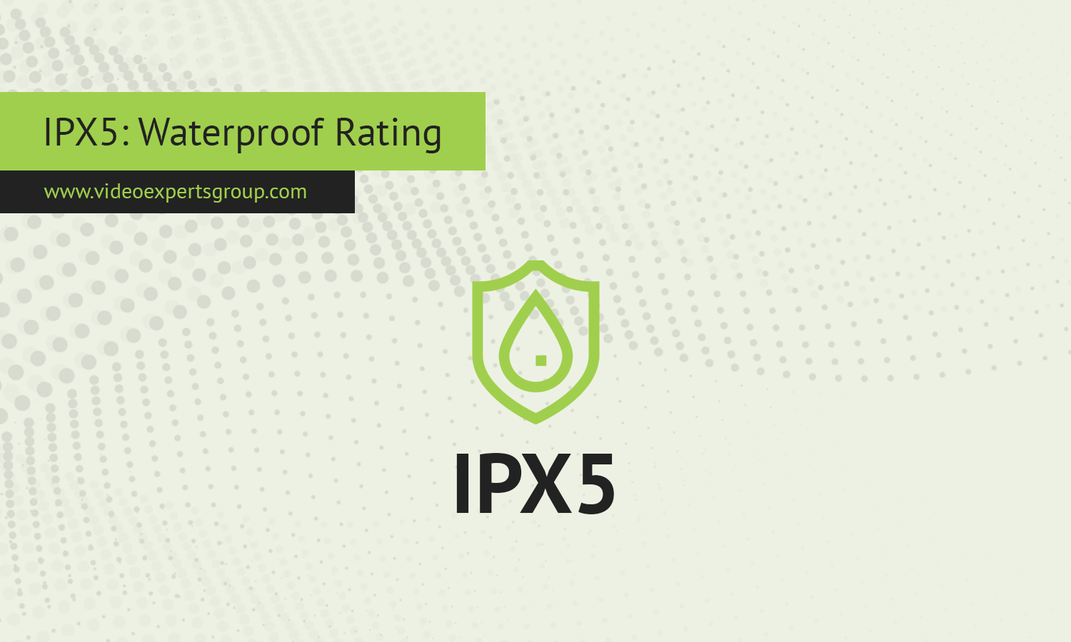 IPX5: Waterproof Rating