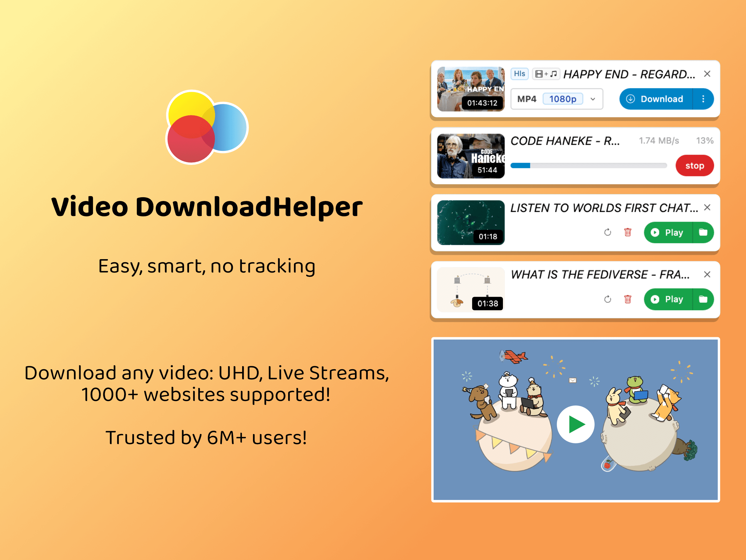 DownloadHelper extension for Firefox