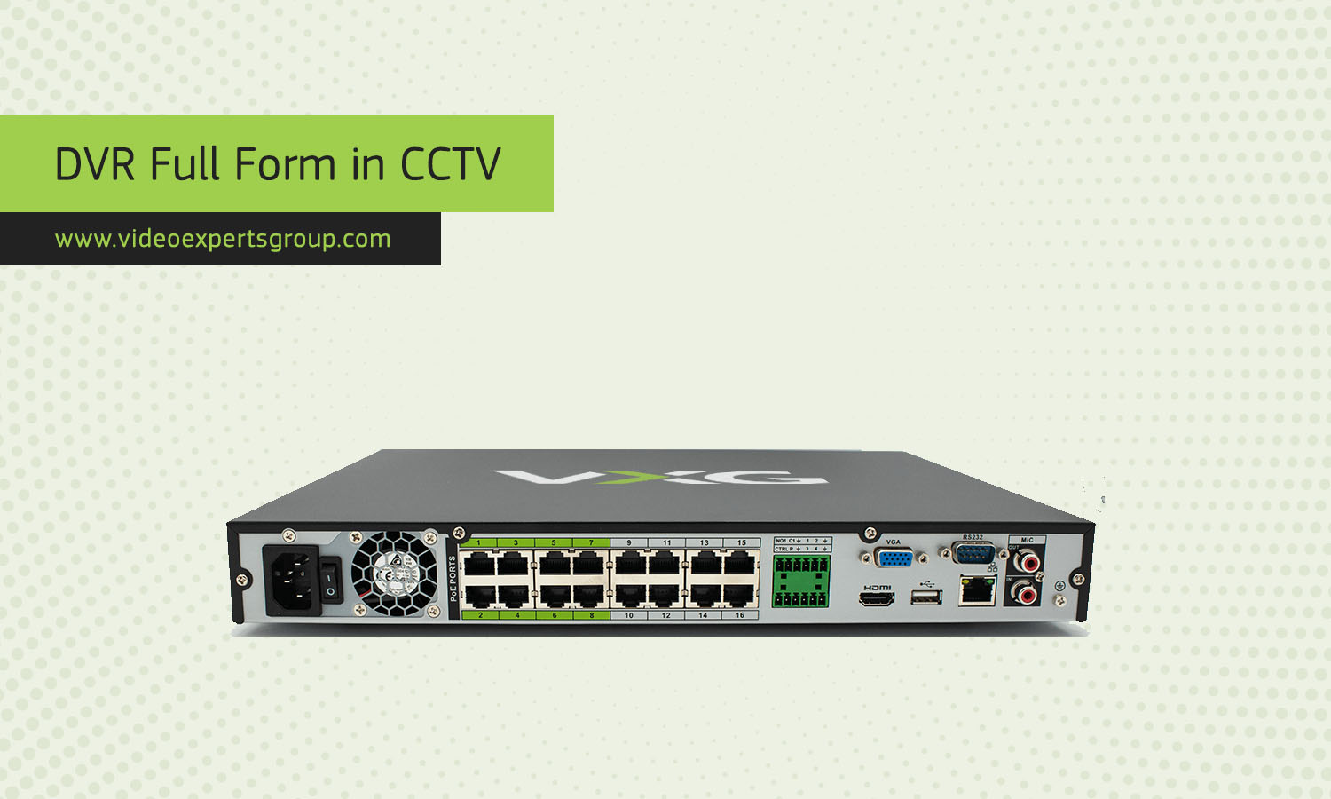 DVR Full Form in CCTV